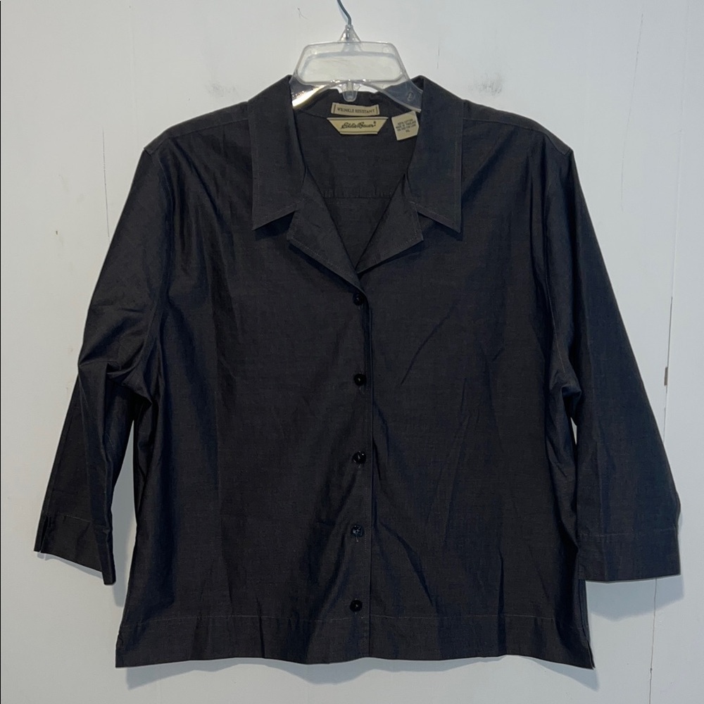 Eddie Bauer Black Button-Down Women's Shirt 0324261